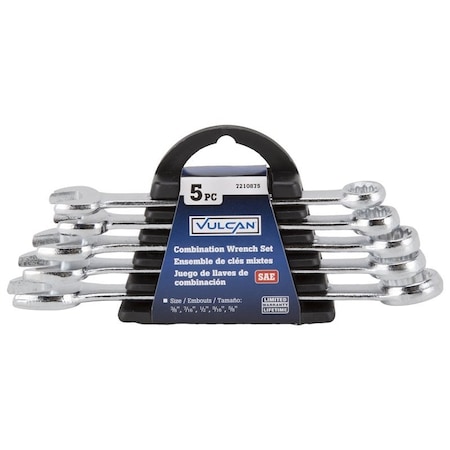 Wrench Combo Set 5Pc Sae Steel